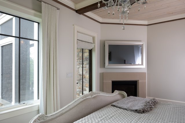 Blue Rock Master Bedroom Fireplace