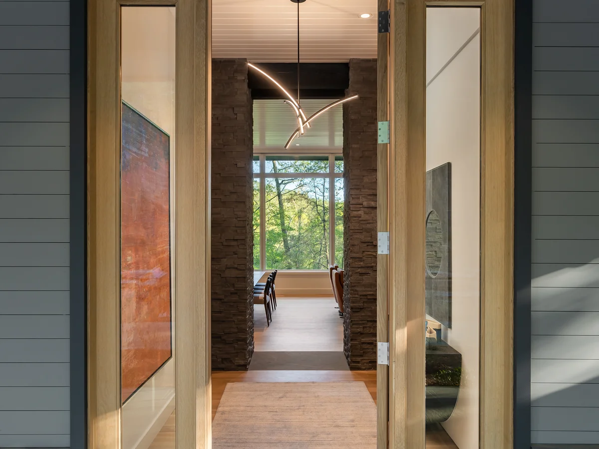 Mountain Tranquility front door open