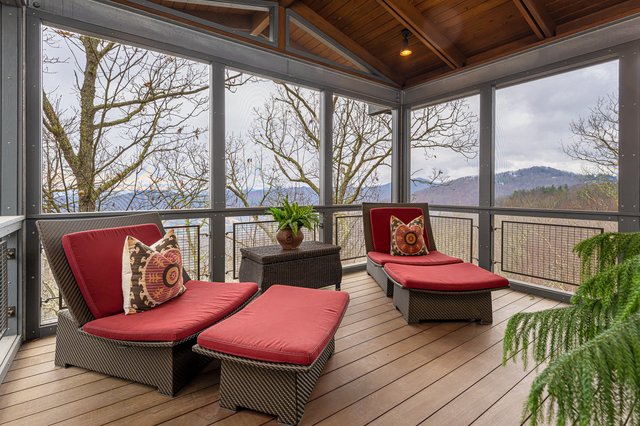 Modern Opus Screened In Seating Porch