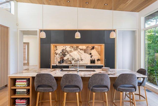 Toxaway Refuge Modern Custom Home Kitchen