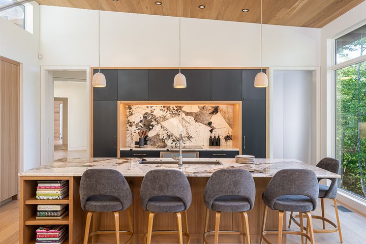 Toxaway Refuge Modern Custom Home Kitchen