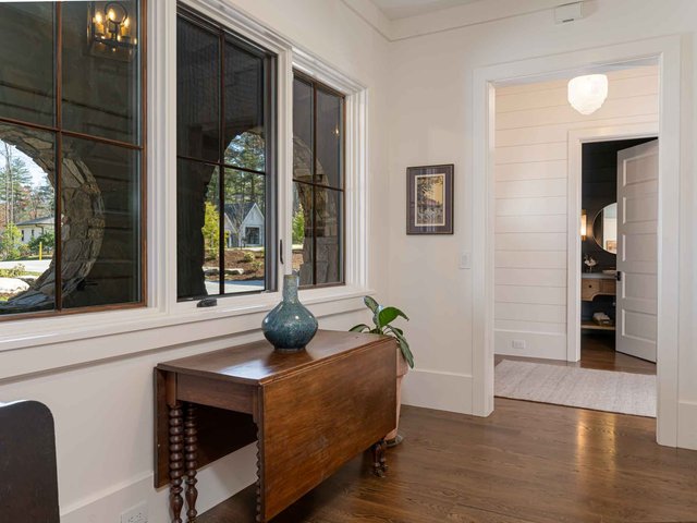 Blue beauty front windows