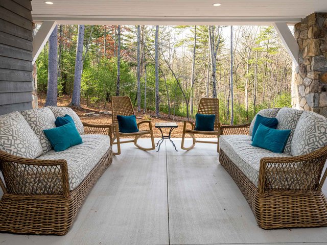 Blue beauty outdoor patio