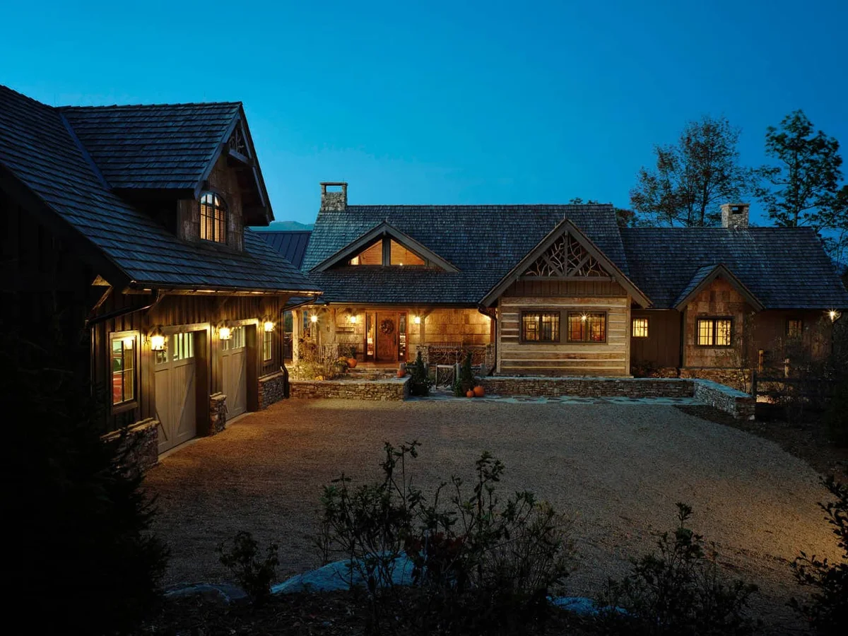 Balsam Haven Exterior at Night 1