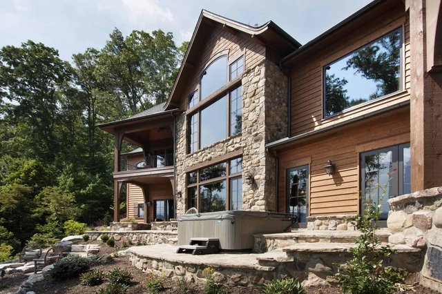 Eagles Nest Front Exterior with Patio