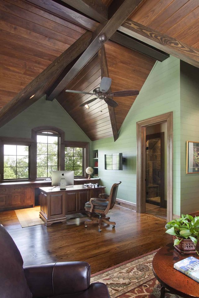 Eagles Nest Office with Vaulted Ceilings