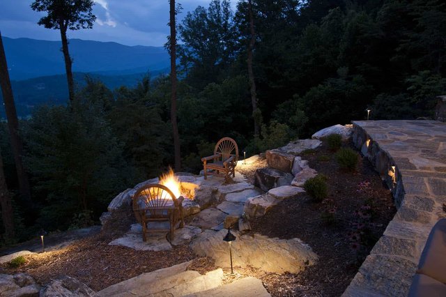 Eagles Nest Outdoor Patio at Night