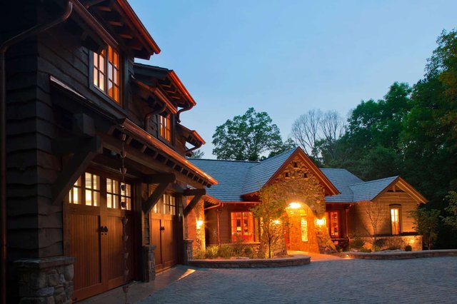 Family Retreat Exterior at Night