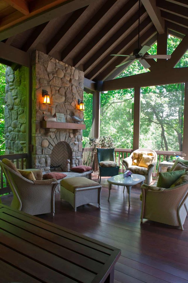 Family Retreat Outdoor Fireplace