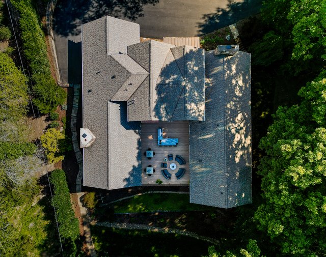 Renewed Family Home Aerial View