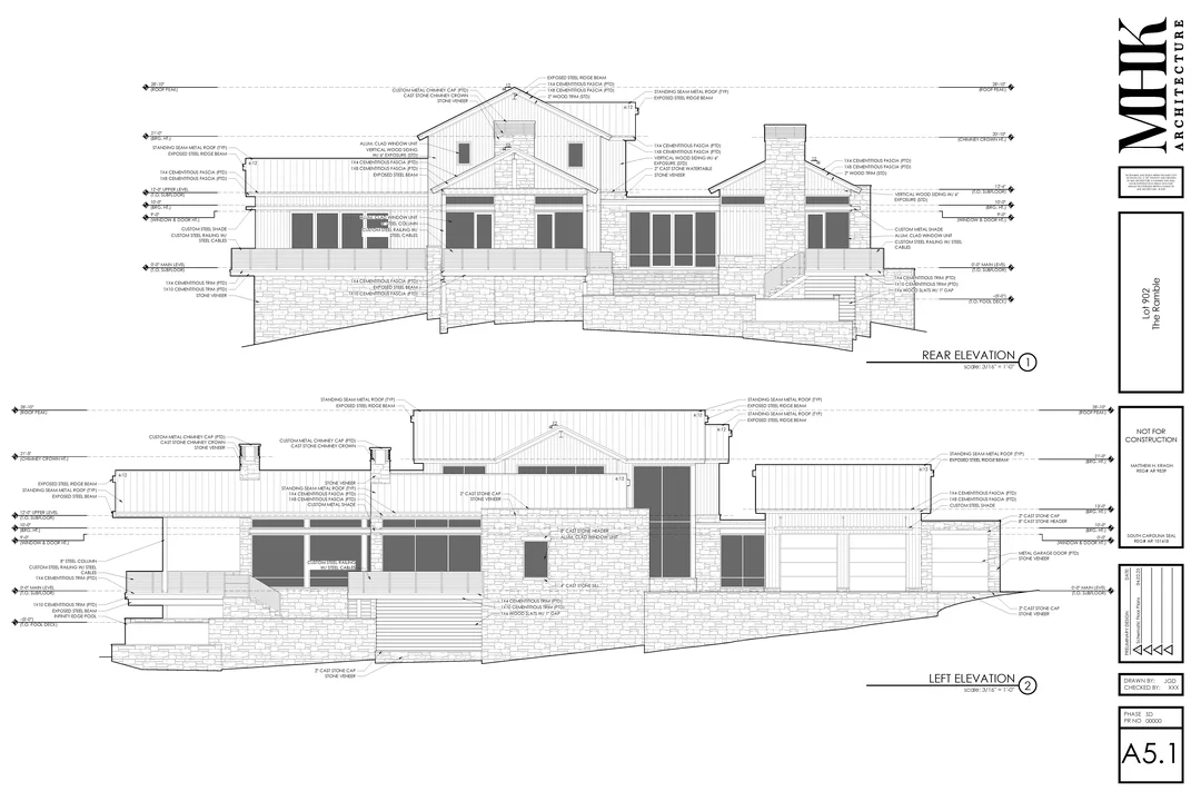 Lindenstone left elevation