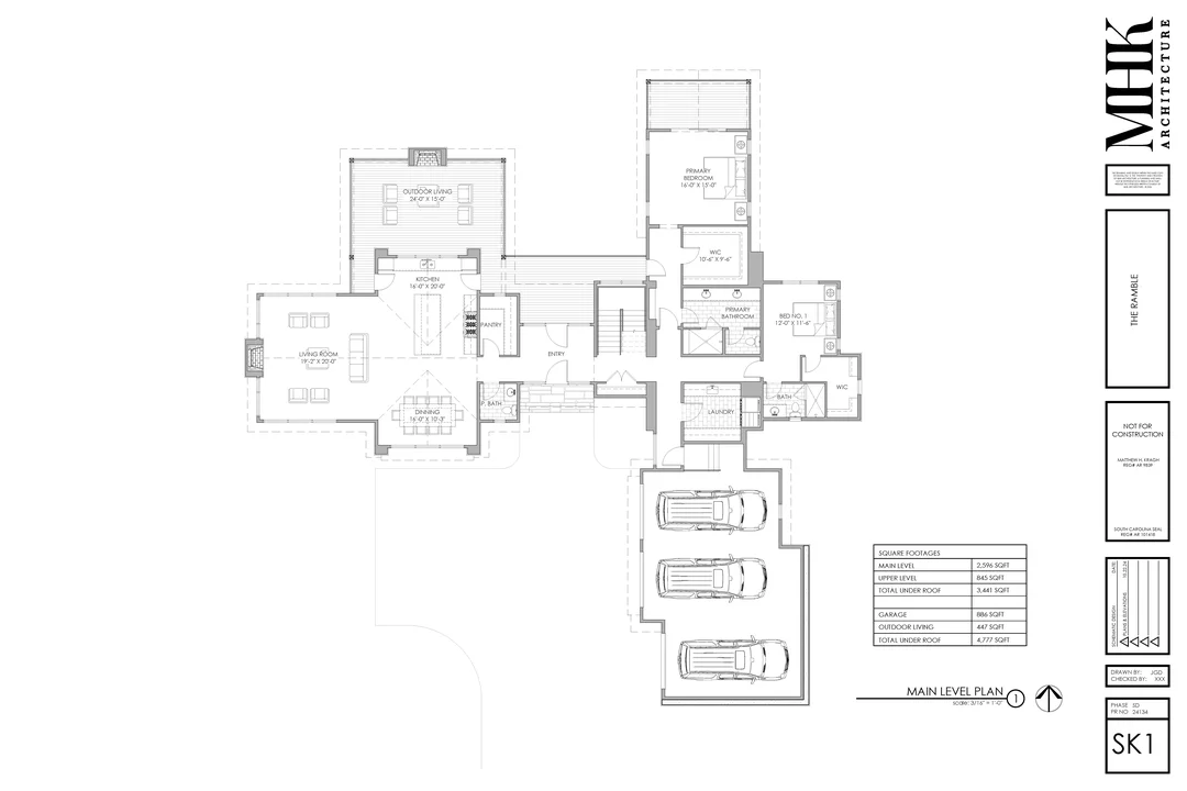 Thistle Ridge main level plan