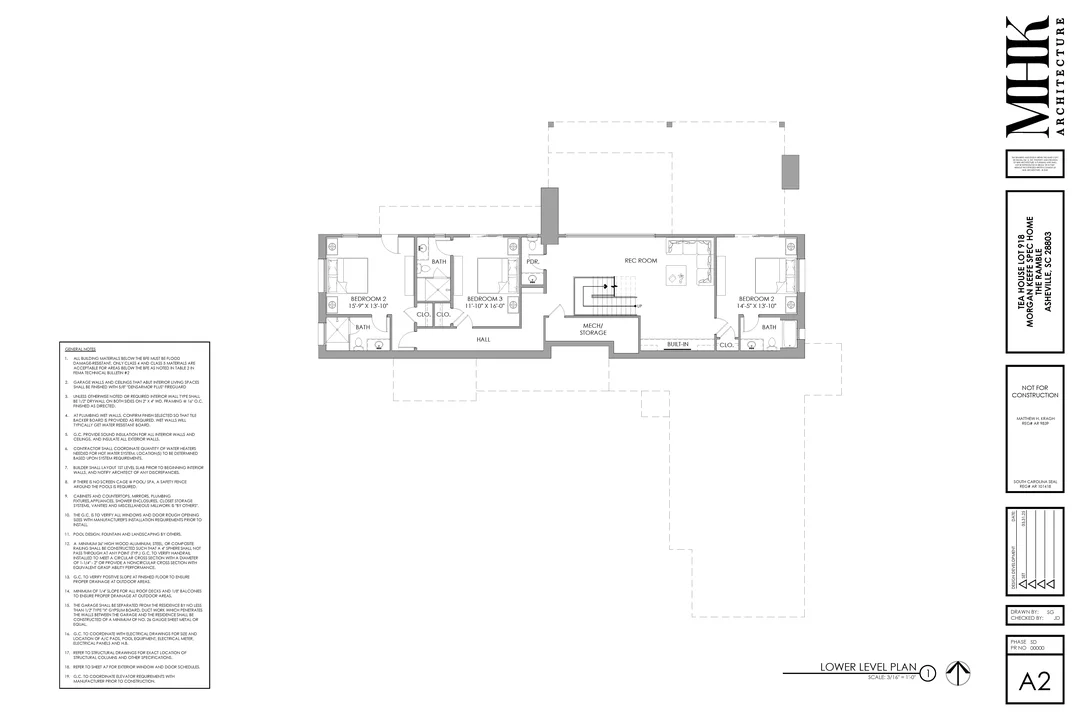 Greywood House lower level plan
