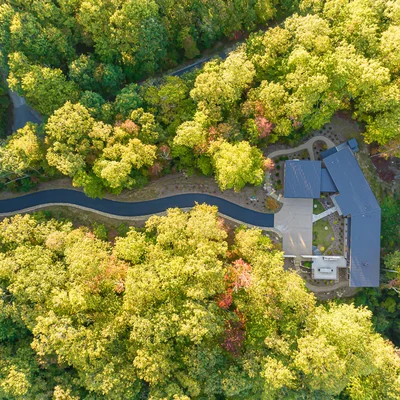 Toxaway Refuge Exterior Drone