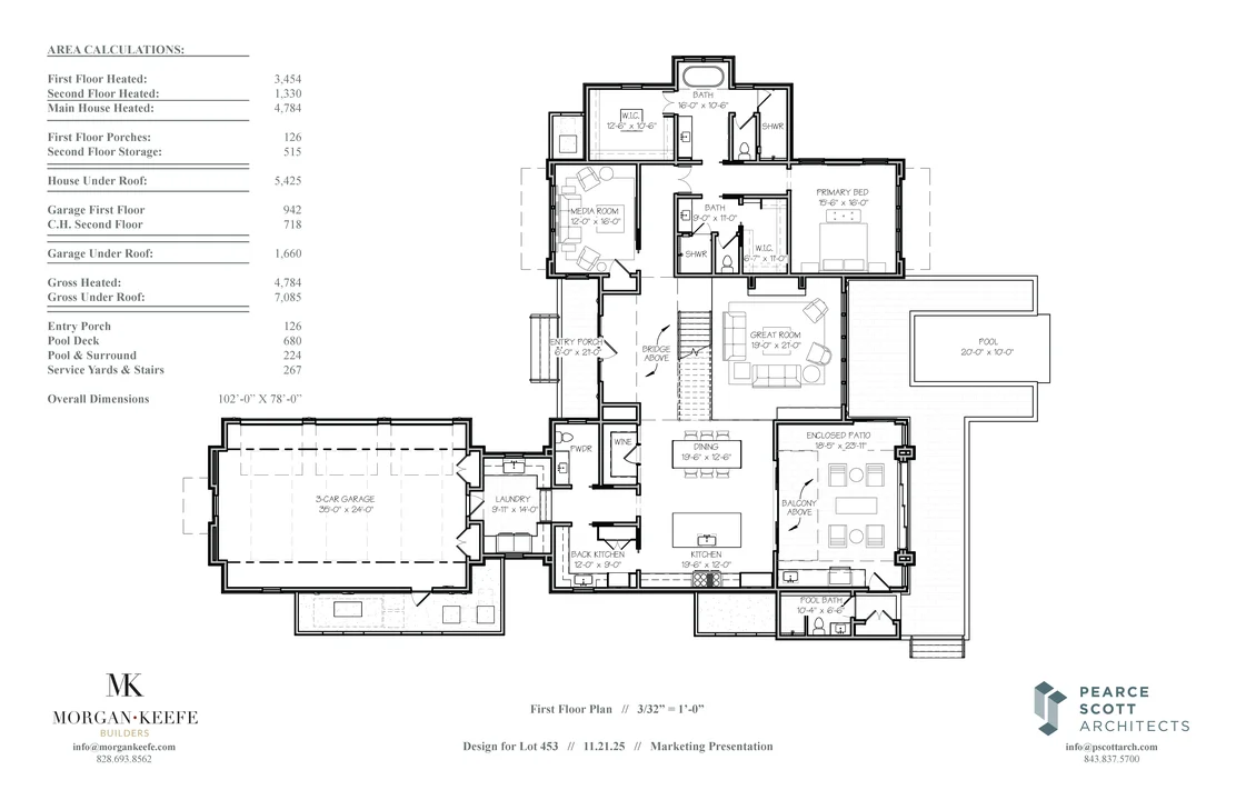 The Summerfield first floor plan