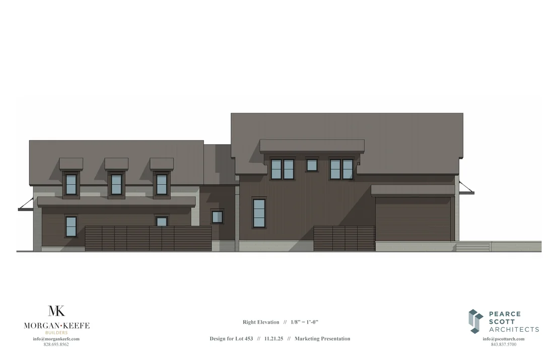 The Summerfield right elevation