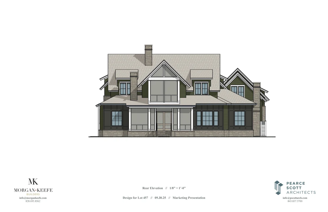 The Weatherly rear elevation