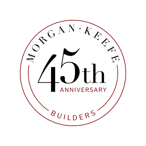 Morgan-Keefe Builders 45th Anniversary Seal Logo