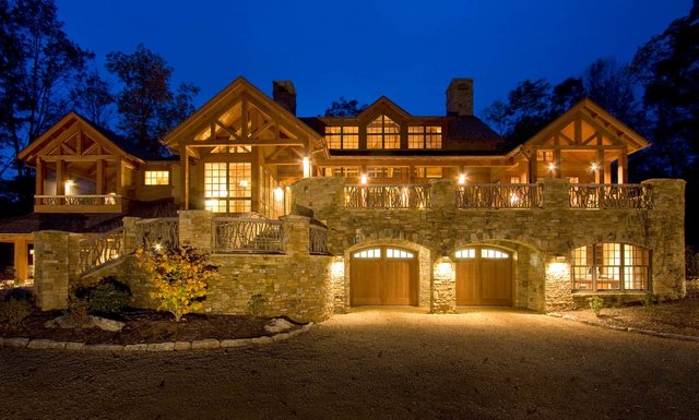 Mountain Getaway Exterior at Night