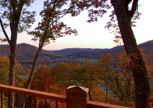 Raven Cliff View of Mountains