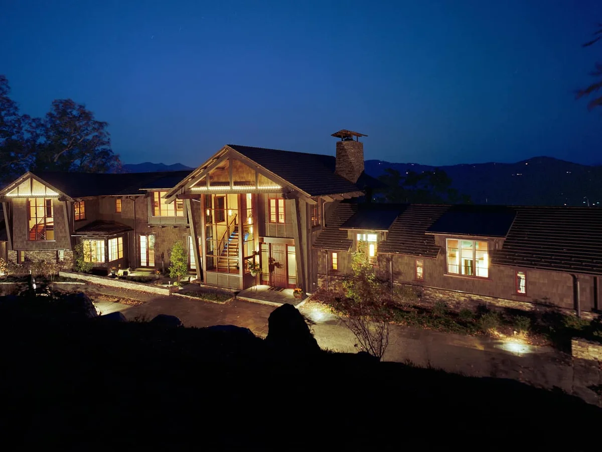 Reynolds Bluff Exterior at Night Overlooking City 1