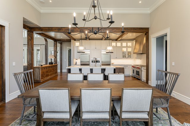 Secluded Sanctuary Dining Room Lighting