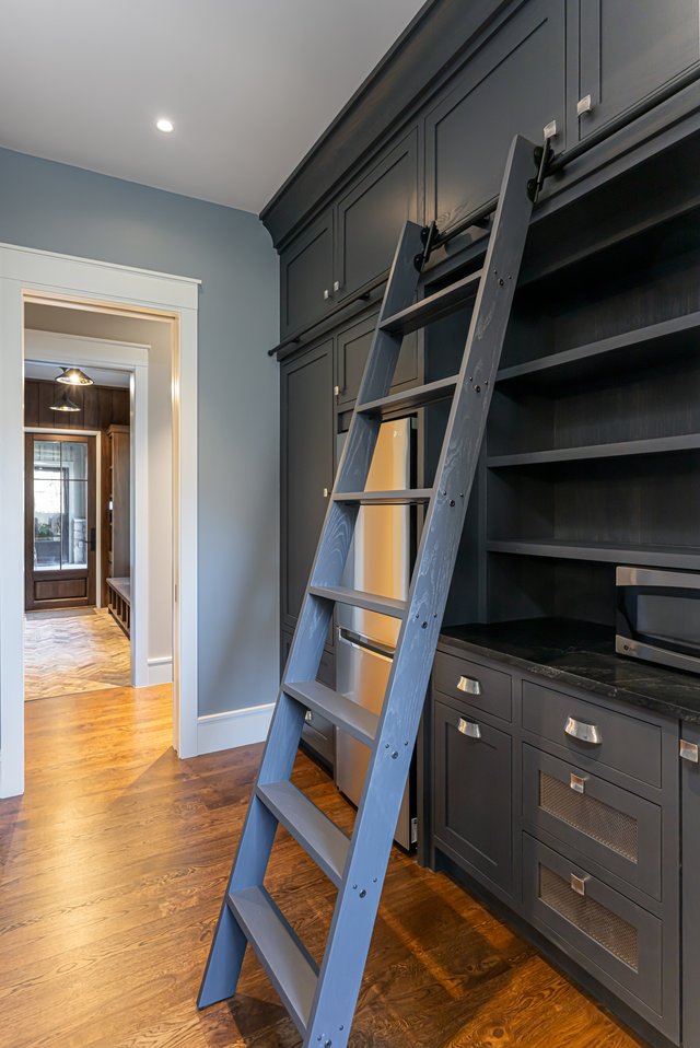 Secluded Sanctuary Pantry with Ladder