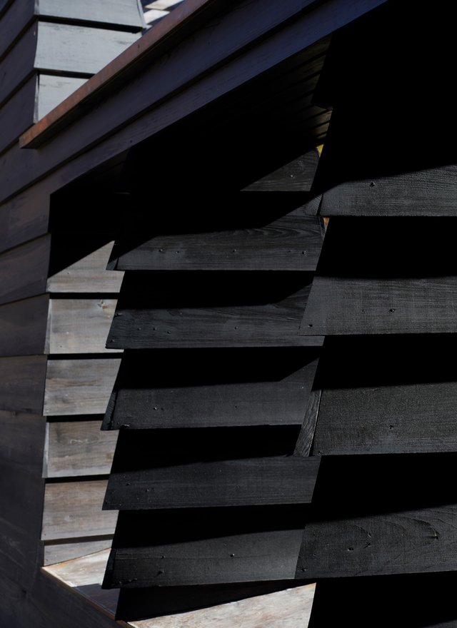 Anthracite Lodge siding detail