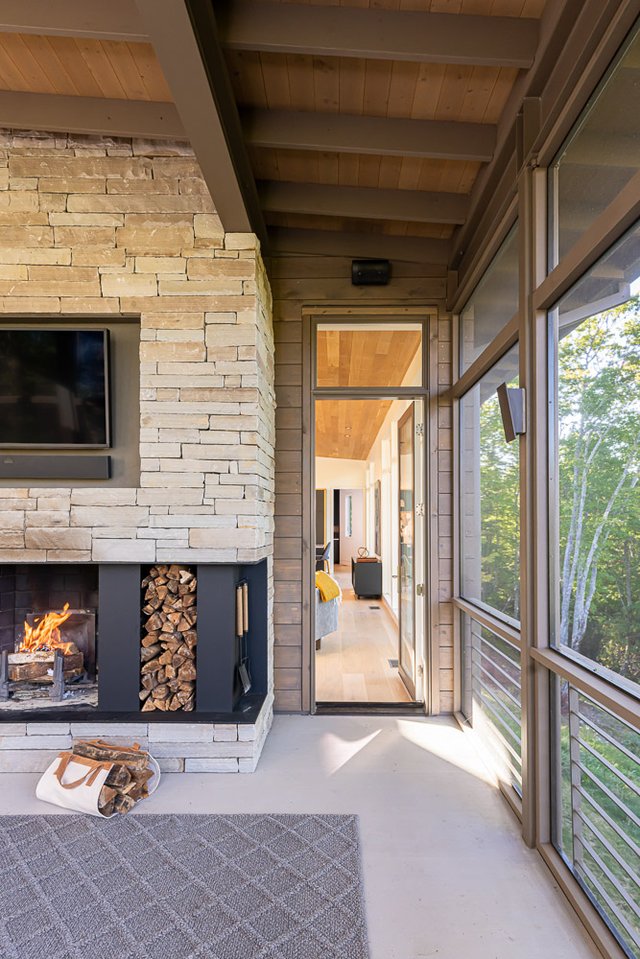 Toxaway Refuge Fireplace and hallway