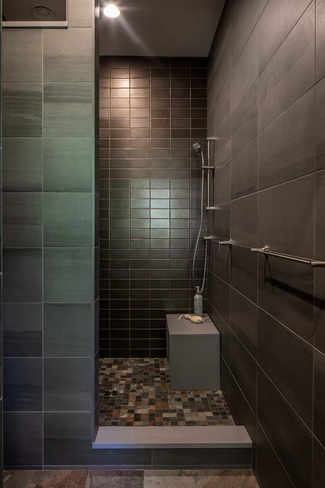 Urban Tranquility Master Bathroom Shower 1