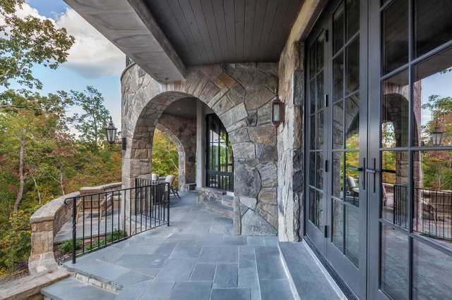Vista Bluff Patio Doors with Stone Arches