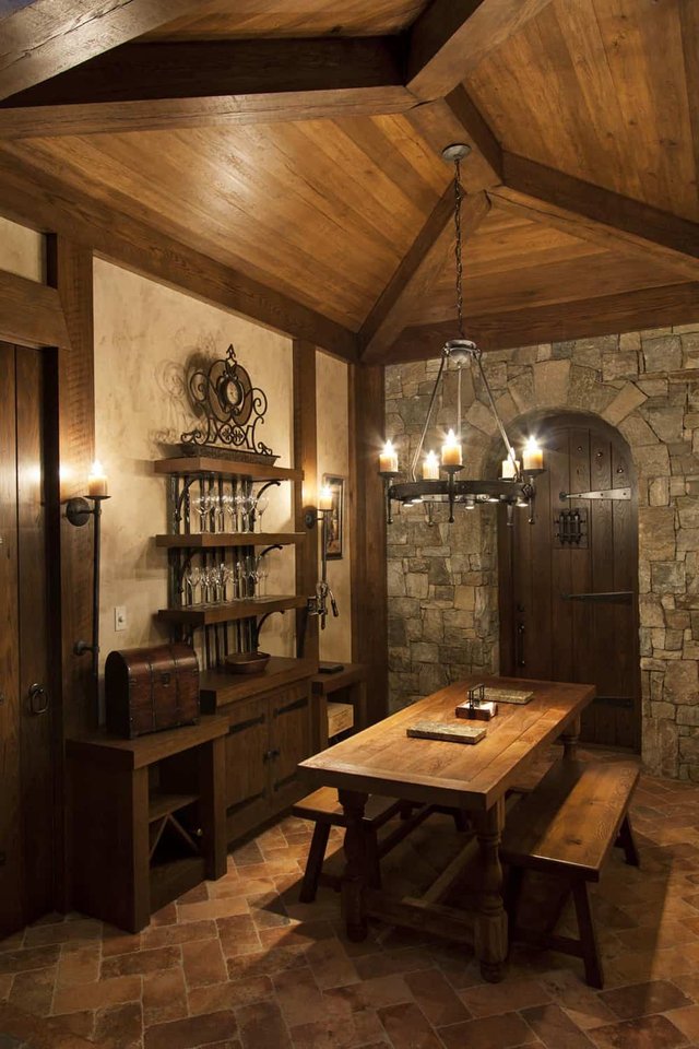 Walnut Chateau Wine Cellar