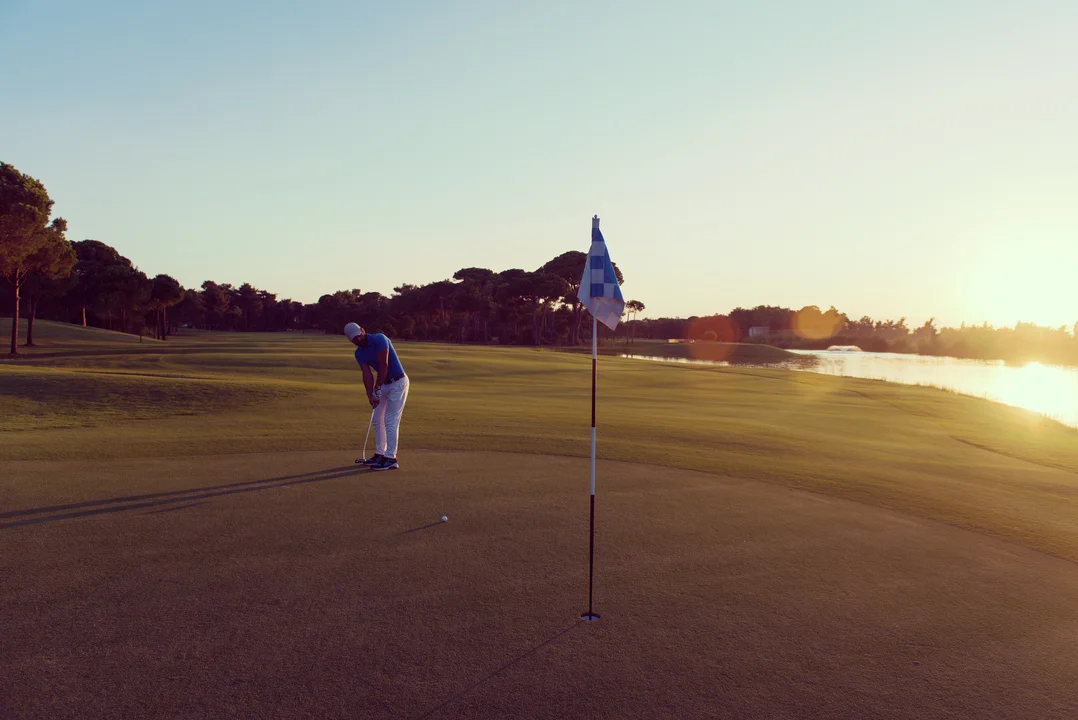 Golfer on the South Carolina links